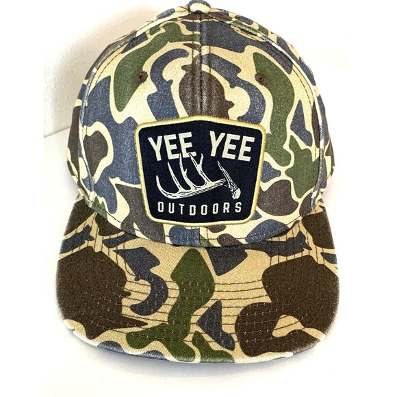 YEE YEE Snapback Hat Mens Camo Hunting Fishing Apparel - Picture 1 of 3